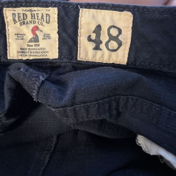 Red Head  Mens Cargo Shorts Sz 48 Pockets Ripstop Outdoor Travel Bass Pro Blue - Picture 3 of 9